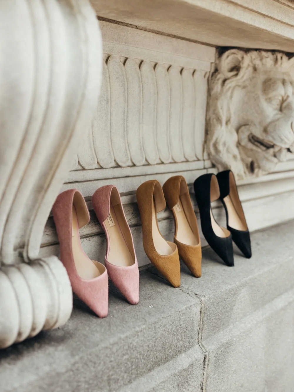 ANTONIO MELANI D'Orsay Pointed Heels in Black